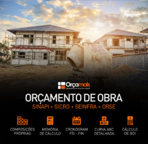 Planilha de orçamento de obras - OrçaMais 4 bases.